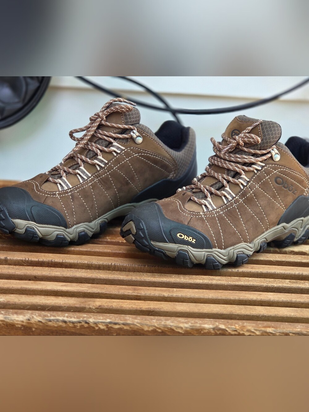 Oboz Sawtooth Low B-DRY Waterproof Hiking Shoes Brown Women’s Size 10